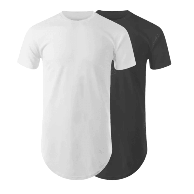 Compre 1 leve outra- Camiseta Longline Ultra slim - estilo de moda