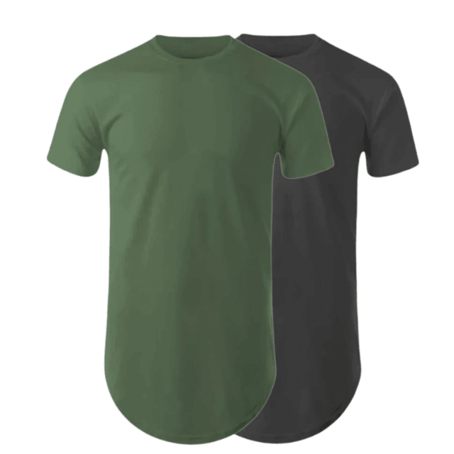 Compre 1 leve outra- Camiseta Longline Ultra slim - estilo de moda